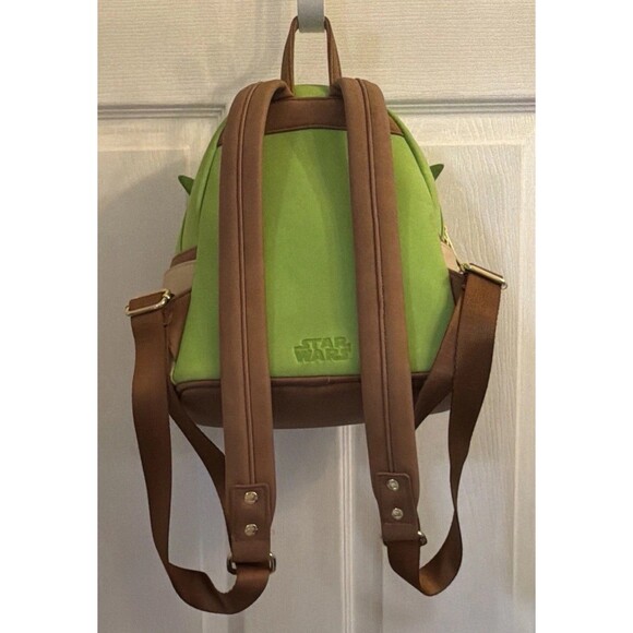Loungefly Star Wars Yoda Cosplay Mini Backpack Green Retired EUC main image 13